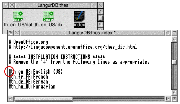 Editing the index file